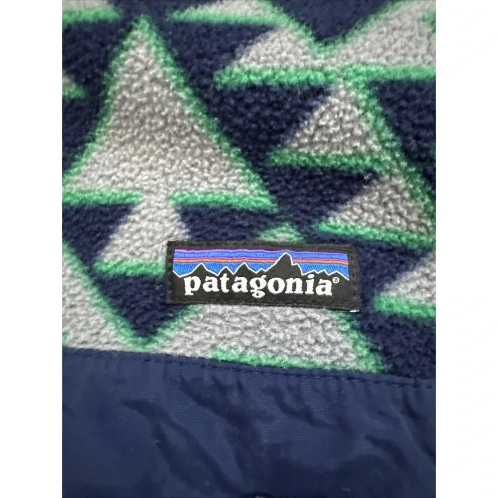 Vintage Patagonia Synchilla Montana Siete Snap-T Fleece Pullover Aztec Men Sz S